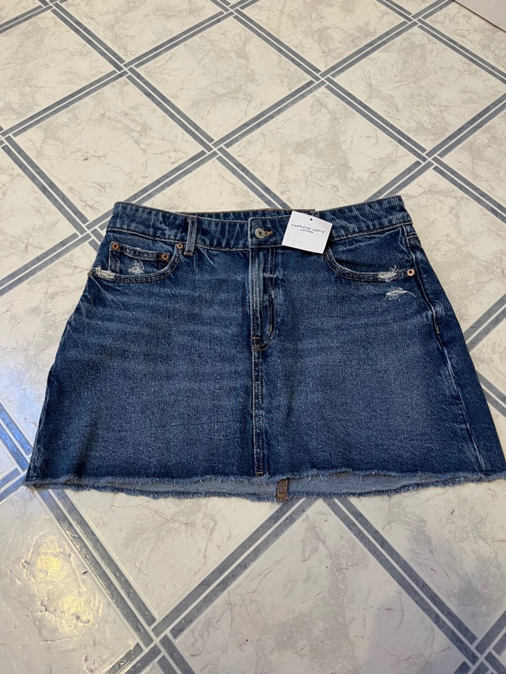 American Eagle denim mini skirt
